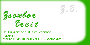 zsombor breit business card